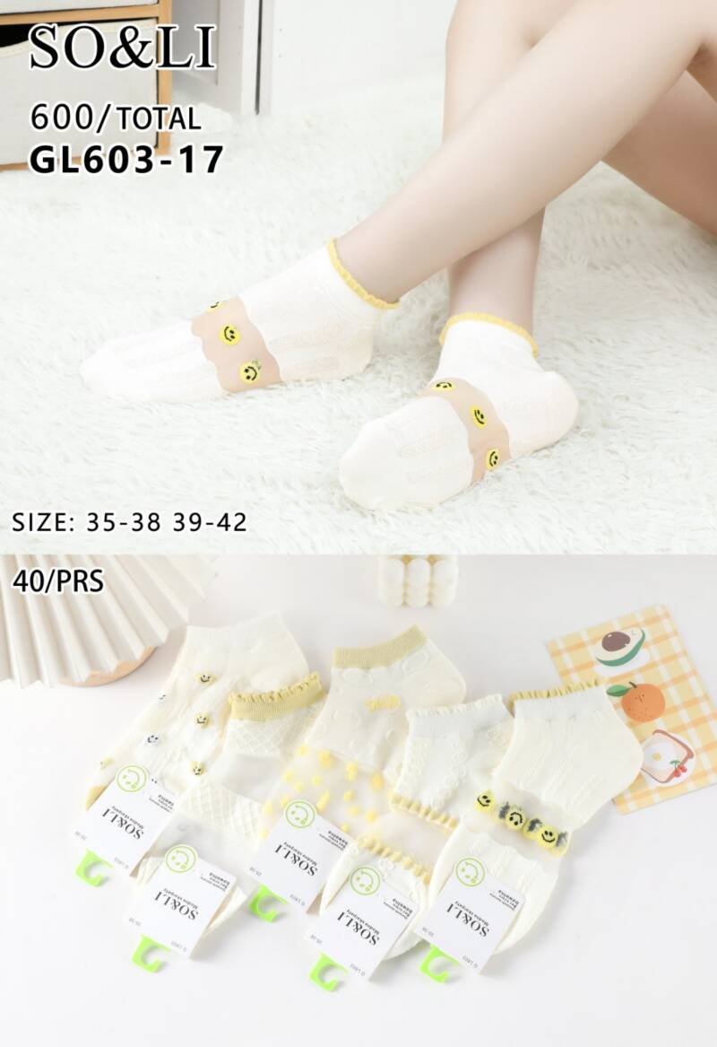 Skarpety damskie Roz 35-42, Mix kolor Paczka 40 szt